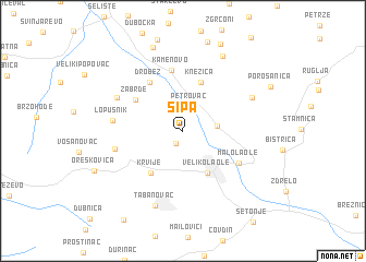 map of Šipa