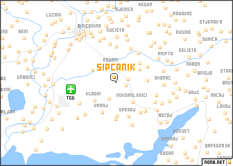 map of Šipčanik