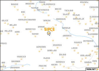 map of Šipče