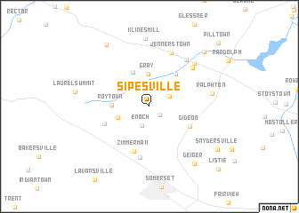 map of Sipesville