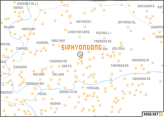 map of Siphyŏn-dong