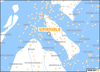 map of Sipiānwāla