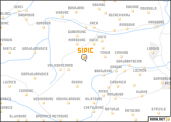 map of Sipić