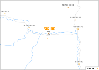 map of Siping