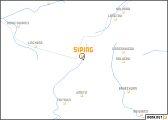map of Siping