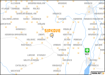 map of Šípkové