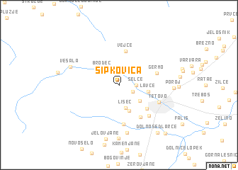 map of Šipkovica