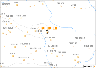 map of Šipkovica