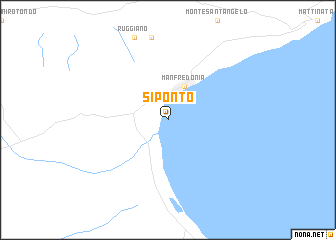 map of Siponto