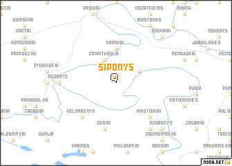 map of Siponys