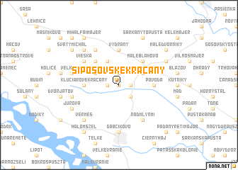 map of Šípošovské Kračany