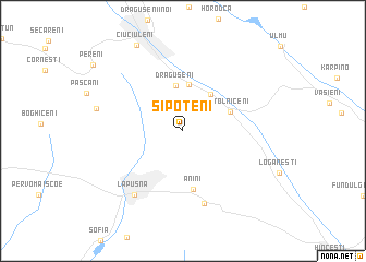 map of Şipoteni