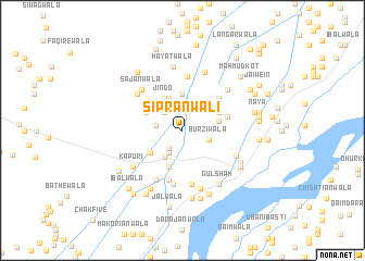 map of Siprānwāli