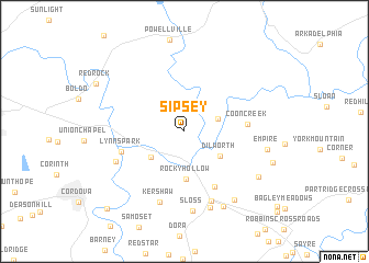 map of Sipsey