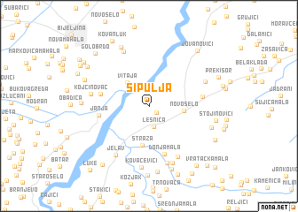 map of Šipulja