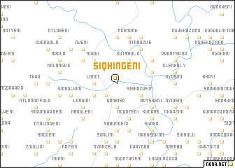 map of Siqhingeni