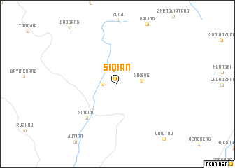 map of Siqian