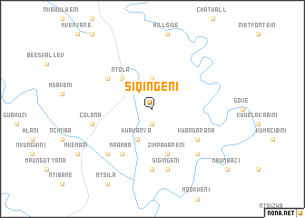 map of Siqingeni