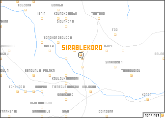 map of Sirablékoro