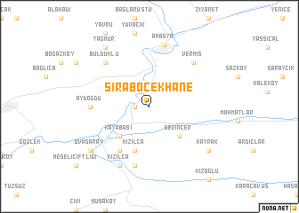 map of Sıraböcekhane