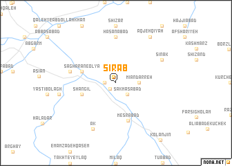 map of Sīrāb