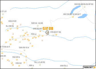 map of Sīrāb