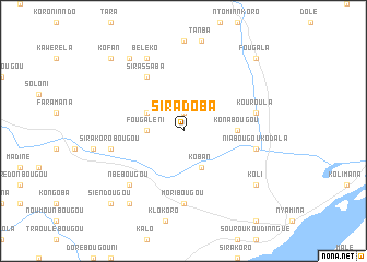 map of Siradoba