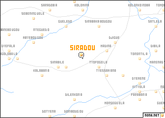 map of Siradou