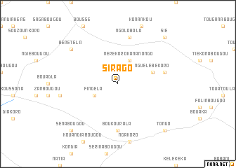 map of Sirago