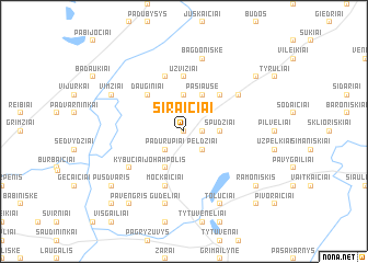 map of Siraičiai