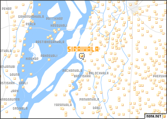 map of Sirāiwāla