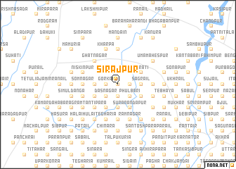 map of Sirājpur