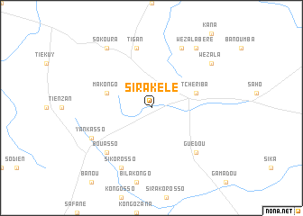 map of Sirakélé