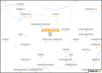 map of Sirakémé