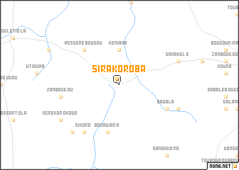 map of Sirakoroba