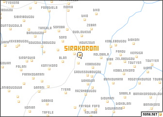 map of Sirakoroni