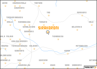 map of Sirakoroni