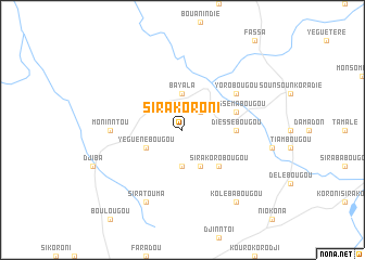 map of Sirakoroni