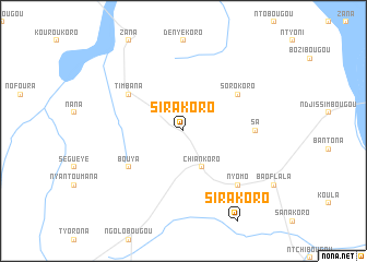 map of Sirakoro