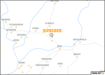 map of Sirakoro