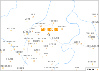 map of Sirakoro