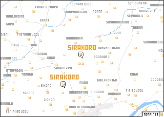 map of Sirakoro