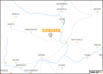 map of Sirakoro