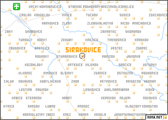 map of Sirákovice