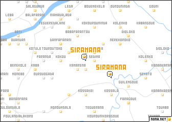 map of Siramana