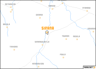 map of Sirana