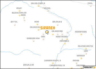 map of Sīrāneh