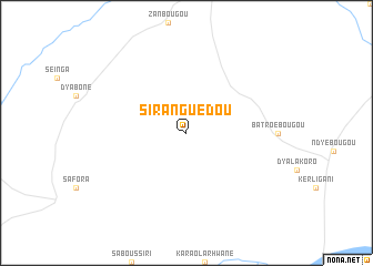 map of Siranguédou