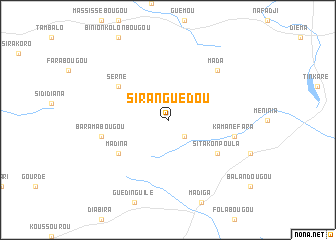 map of Siranguédou