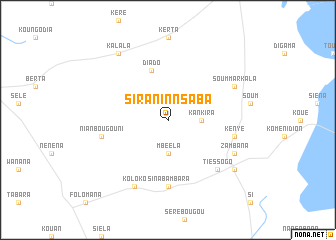 map of Siraninnsaba